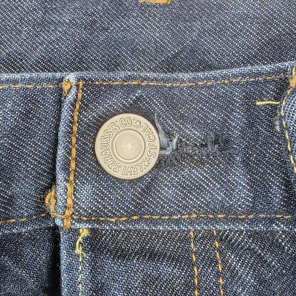 Levis Jeans Mens Size 31x30 501 XX Button Fly Dark Wash Blue Denim Pants